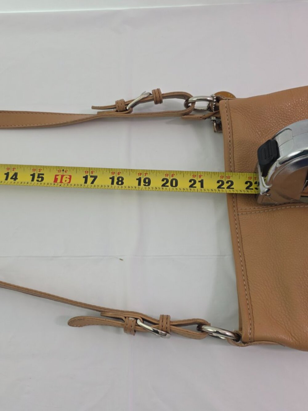The Sak Leather Adjustable Strap Shoulder Crossbody Handbag - Picture 16 of 16